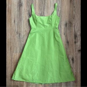 J Crew Silk Bridesmaid Dress Women’s 2 Petite Green Wedding Spring Summer Formal